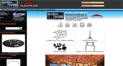 Desktop Screenshot of globaltruss.com