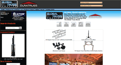 Desktop Screenshot of new.globaltruss.com