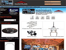 Tablet Screenshot of new.globaltruss.com